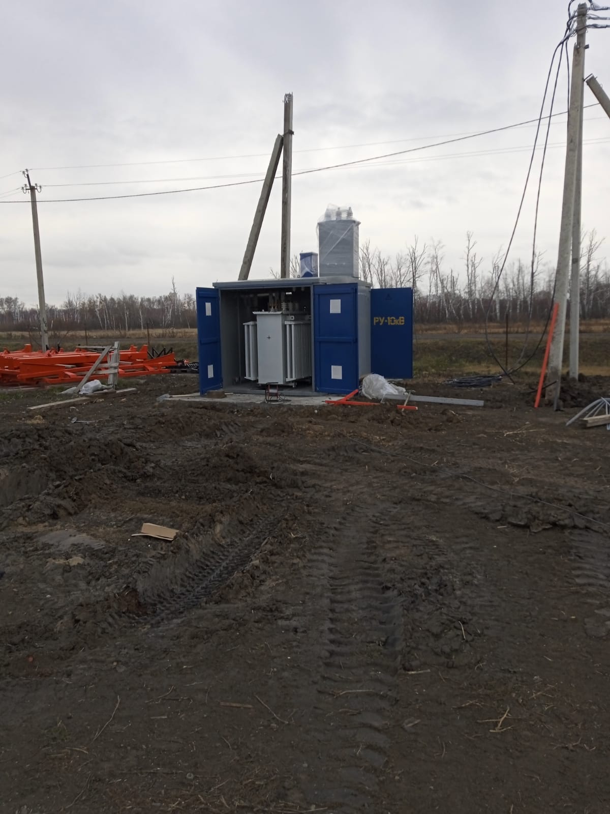 Установка трансформаторных подстанций